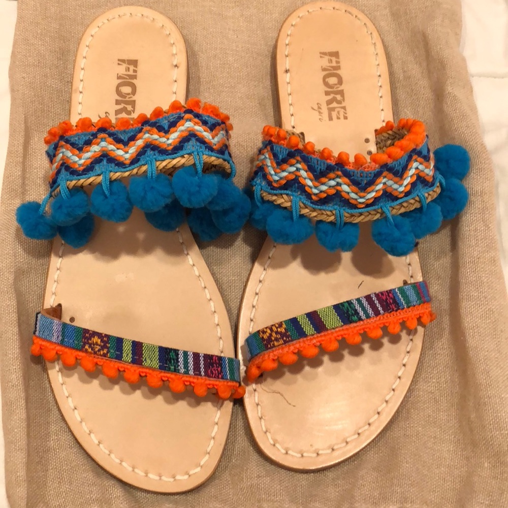 Hand made custom made sandals from Capri Italy